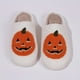 thumbnail image 1 of Zapatillas De Casa Cálidas De Calabaza De Dibujos Animados, Zapatos De Diapositivas Difusos Antideslizantes Con Suela Suave Y Punta Redonda, Zapatos De Interior Acogedores De Felpa De Halloween, 1 of 3