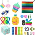 thumbnail image 1 of ITFABS Decompression Toys Kit, Fidget Pad Puzzle Ring Squeezing Toys Set, 1 of 9