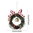 thumbnail image 2 of Festive Seasonal Wreath for Front Door Celebration Greenery Arrangement for Home, 2 of 6