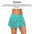 thumbnail image 2 of Soidarity de natación de encaje de verano Sólido Transpirable Buena elasticidad Bragas triangulares incorporadas Traje de baño ligero en forma de Deportes acuáticos Verde XXL Soidarity OD020842-15B, 2 of 6