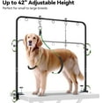 thumbnail image 3 of Adjustable Dog Grooming Arm for Table: 42'' Height, 27''–39'' Width, Clamp Fits Up to 2.76'', with Hammock & 2 Nooses – Portable Pet Grooming Station for Nail Trimming, Cats & Dogs at Home, 3 of 9