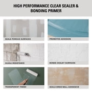 ILZ Klear Interior/Exterior Water-Based Clear Sealer & Bonding Primer, 1 Gallon