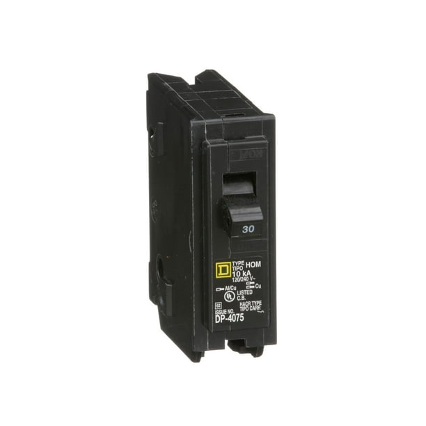 Disyuntor unipolar Schneider Electric HOM130CP de 30 amperios