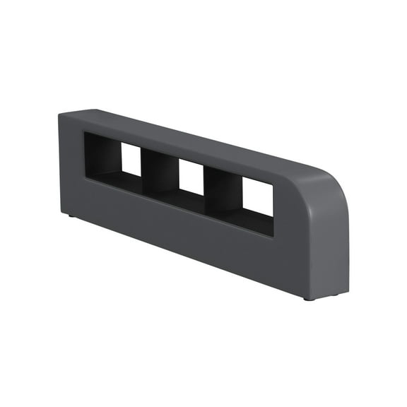 Picket House Furnishings Booker Side Bookcase in Gray PU