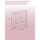 thumbnail image 3 of VASAGLE Armario de Pared para Baño, Armario de Almacenamiento Colgante, Armario con Estante Ajustable, Puertas de Doble Persiana, 20 x 60 x 70 cm, Blanco MBBC27WT, 3 of 5