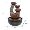 thumbnail image 4 of Willwolf 16.1''H Relaxation Desktop Waterfall Fountain Decor Portable Tabletop Waterfall Fountains ,Indoor Waterfall Feature with LED Light for Home Office Bedroom, 4 of 12