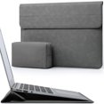 thumbnail image 1 of Funda para laptop HYZUO de 13" con soporte, resistente al agua, gris, 1 of 7