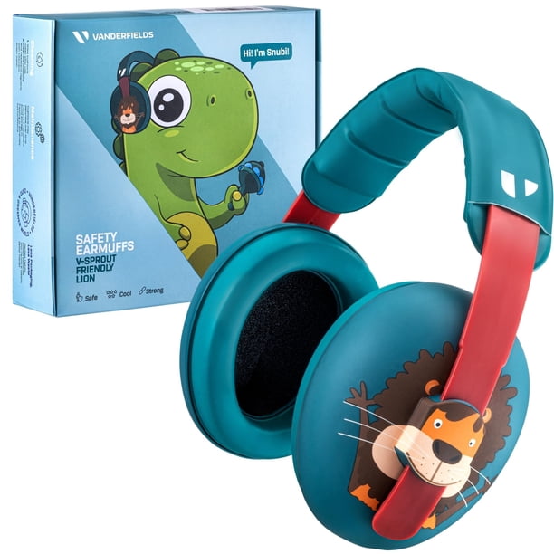 Auriculares con cancelación de ruido para bebés Vanderfields Friendly Lion