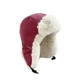 thumbnail image 5 of Women's Quilted Winter Trapper Hat, Thermal Ear Flap Hat, Cold Weather Aviator Style Cap, Outdoor Sports Ear Muff Hat, Warm Winter Cap with Ear Protection - Red, 5 of 5