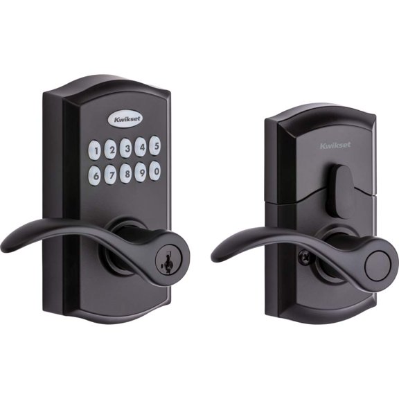 Palanca electrónica Kwikset SmartCode 955 Pembroke Matte Black