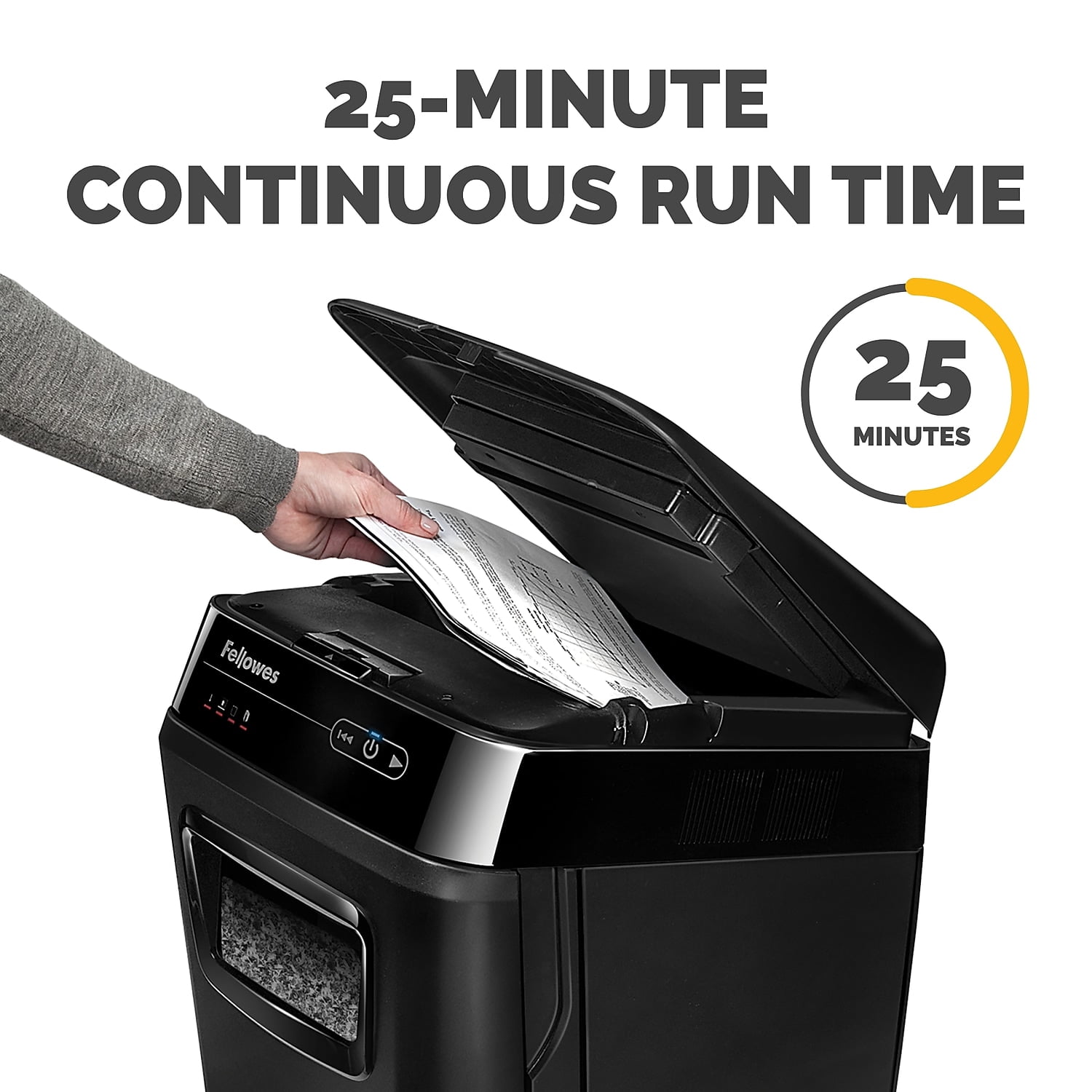 FELLOWES AUTOMAX 200 SHEET MICRO CUT PERSONAL SHREDDER