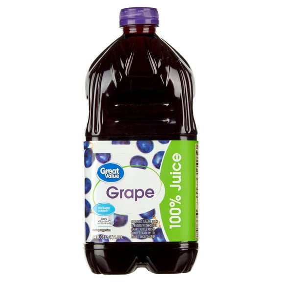 Great Value 100% Grape Juice, 64 Fl. Oz.