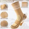 thumbnail image 3 of 5 Pairs Merino Wool Hiking Socks Warm Thermal Winter Cozy Cushioned Moisture Wicking Socks for Women & Men, 3 of 6