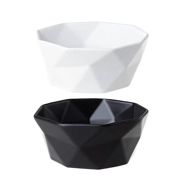 Canteen Rice Bowl Ceramic Bowls Housewarming Gift Assorted Color Ceramic Food Serving 2Pcs