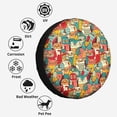 thumbnail image 6 of Kdxio Funny Owl Bird for Tire Cover Wheel Protectors Tyre Covers Weatherproof Wheel Covers Universal Fit for Trailer Rv SUV Truck Camper Travel Trailers 16 inch, 6 of 8