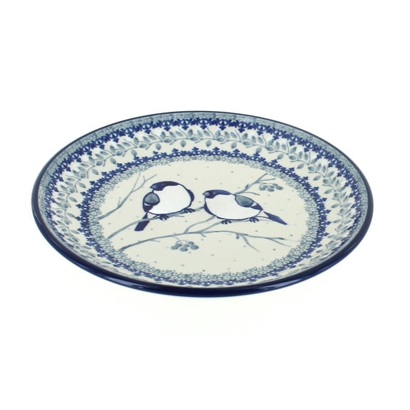 Blue Rose Polish Pottery Bluebird Dessert Plate