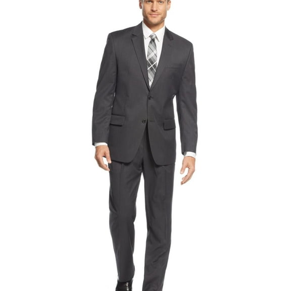 IZOD Mens Professional Two Button Blazer Jacket, Black, 38 Regular