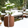 thumbnail image 3 of mdesiwst Flower Pot Insulation Cover, Winter Planter Insulation Wrap with Drawstring, Oxford Fabric Frost Protection Wrap for Outdoor Potted Plants, Garden Shrubs Topiaries, 3 of 8