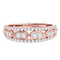 thumbnail image 2 of Aonejewelry 0.50 Ctw. Diamond Delicate Wedding Band In 14K Rose Gold, 2 of 4