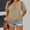 Khaki, variant on Kayannuo Blouses for Women Tee Shirts for Women Women's V-neck Solid Color Oversized T-shirt Top