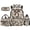 Camo Brown Bow, variant on Yuyamidu Fish Camo 17-Inch School Backpack Set 4Pcs with Lunch Bag Pencil Case Water Bottle Holder, Large Capacity Bookbag for Boys Girls Fishing Enthusiasts Daily Use
