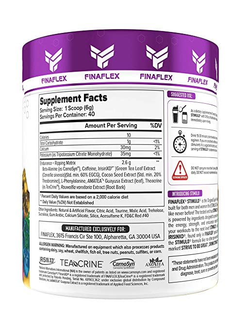 Stimul8 By Finaflex Original Super Pre Workout Powder 40 Servings Gummy Bear Walmart Com Walmart Com