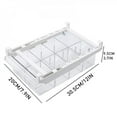 thumbnail image 1 of PET Refrigerator Drawer Storage Box Non-grid 4-8 Grid Separate Food Vegetable Fruit Fresh Containers Rectangular Box Organizer, 1 of 6