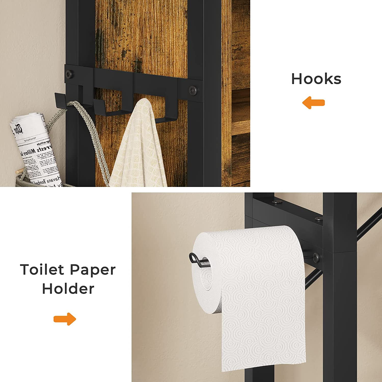 DIY toilet paper holder with storage in 60 seconds - Four Generations One  Roof Blog