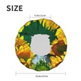 thumbnail image 6 of Kdxio Sunflowers in Bucket Print Shower Cap for Women,Elastic and Reusable,Double Waterproof Layers Bathing Hat, 6 of 9
