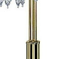 thumbnail image 4 of 63" Gold Three Lights Candelabra Floor Lamp With Clear Faux Crystal Shades, 4 of 6