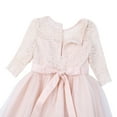 thumbnail image 5 of Alvivi Girls Kids Floral Lace First Communion Dress Half Sleeves Wedding Bridesmaid Pageant Party Gown Champagne 8, 5 of 7