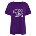 thumbnail image 4 of Fiudx Ofertas Flash Artículos En Oferta Camiseta Escolar para Mujer, Camiseta de Profesora de 100 Días, Camiseta Feliz de 100 Días, Impresión de Letras, Enseñanza, Manga Corta, 4 of 4