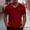Wine, variant on BRGZLK Men's V Neck T Shirts Summer Casual Loose Short Sleeve Tees Stylish Fitted Stretch Textured Loungewear Waffle Knit T-Shirt for Men Red 4XL