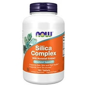 NOW Supplements, Silica Complex .. with Horsetail Extract, Supports .. Hair, Skin and Nail .. Health*, Structural Support*, 180 .. Tablets