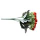 thumbnail image 3 of Ramo de rosas artificiales simulación floral decoración oficina en casa plástico falso flor rosa, naranja rojo 2 piezas sidaley HA8203-09B, 3 of 6