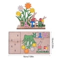 thumbnail image 3 of HongHeng Easter Wooden Table Sign Decoration Spring Freestanding Wood Tabletop Centerpiece Signs Retro Happy Easter Eggs Bunny for Home Table Tiered Tray Party Decor, 3 of 6