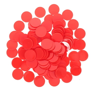 MOVTOTOP Comptoirs en Plastique ABS Bleus pour Jouer Jetons de Petit Jeu Portables 100 Pcs