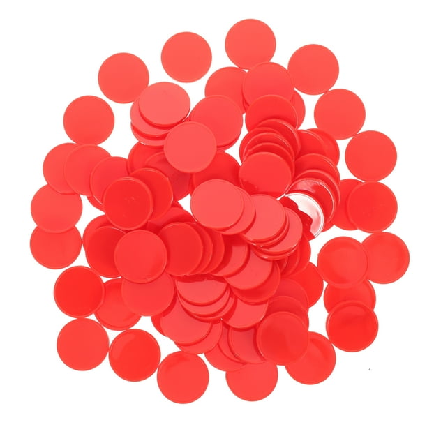 100 Uds Mini fichas de juego fichas para niños pequeñas fichas redondas de plástico fichas de póker para contar fichas