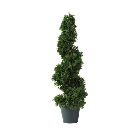Nearly Natural 2ft. Cedar Spiral Artificial Tree (Indoor/Outdoor), Green