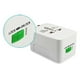 thumbnail image 4 of Adaptador de viaje universal de 1500 W, 2 puertos USB, adaptador de enchufe internacional multifuncional seguro para niños, cargador de pared de 100, 4 of 12