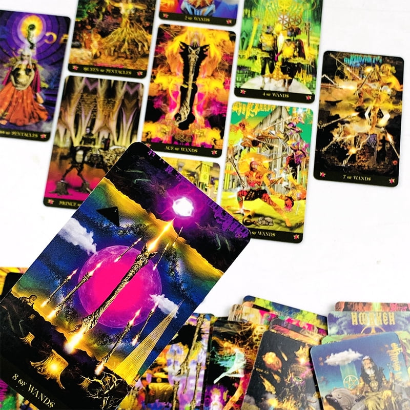 Tarot Cards Board Games Leisure Entertainment Game Cards Divination Board Playing Card,Ideal For Divination, Meditation & Gifts
