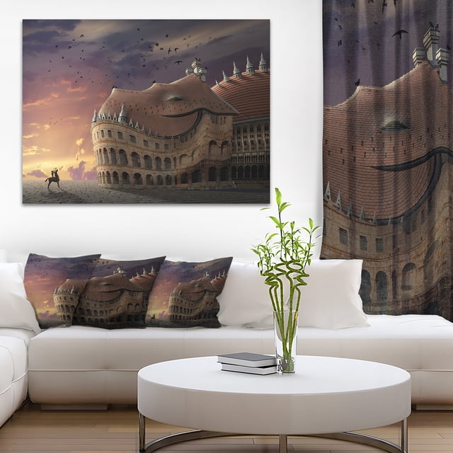 Wake Up Dragon Collage - Landscape Canvas Art Print