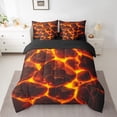 thumbnail image 2 of Erosebridal Volcano Eruption Bedding Sets Twin Size,Volcano Lava Comforter Sets with Sheets,Natural Disaster Decor,Reversible,7pcs, 2 of 5