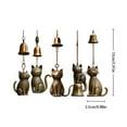 thumbnail image 3 of Luysn Cat Wind Chime Cat Garden Decor Outdoor Cat Statue Themed Wind Chimes,for Cat Lovers Hanging Memorial Ornaments Windchimes Bell,Pet Memorial Wind Chime,Cat Statue Gifts Wind Chimes 5.91", 3 of 8