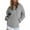 Grey, variant on Women's Oversized Pullover Hoodie Drop Shoulder Design Soft Fleece-Lined Sweatshirt Comfortable Casual Lounge Wear