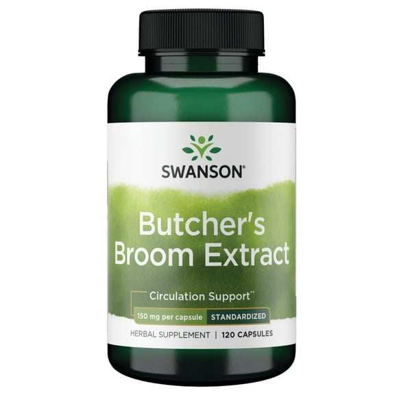 Swanson Butcher's Broom (Standardized) 150 mg 120 Capsules