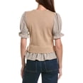 thumbnail image 2 of Nanette Nanette Lepore womens  Mixed Media Top, s, 2 of 3