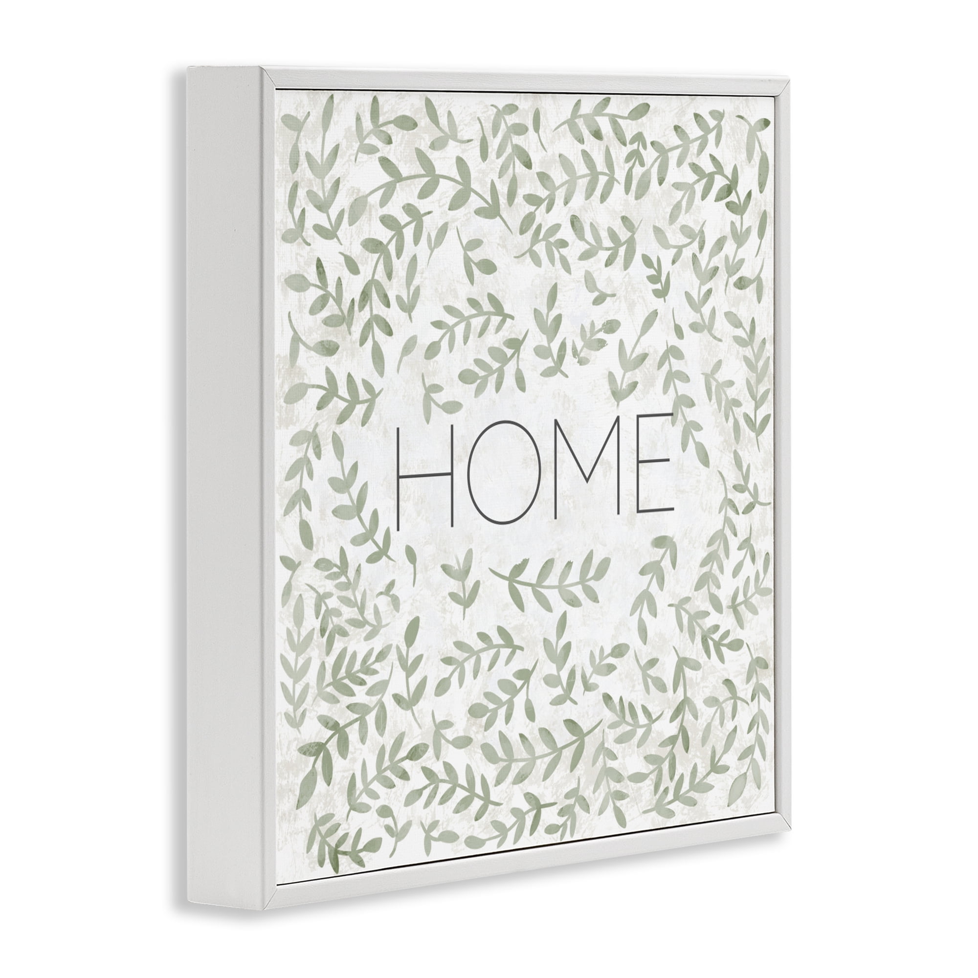 Stupell Industries Curved Ivy Sprigs Greenery White Framed Giclee Art, design by SD Graphics Studio