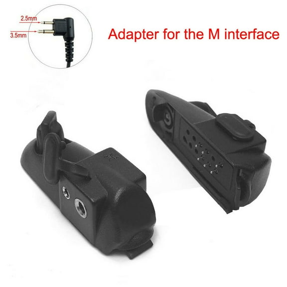2Pin Audio Walkie Talkie Headset Adapter Connector for Baofeng 9700 A58 for Motorola TAPDRA Spare Part