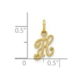 thumbnail image 7 of 10k Yellow Gold Initial H Charm Pendant, 7 of 7